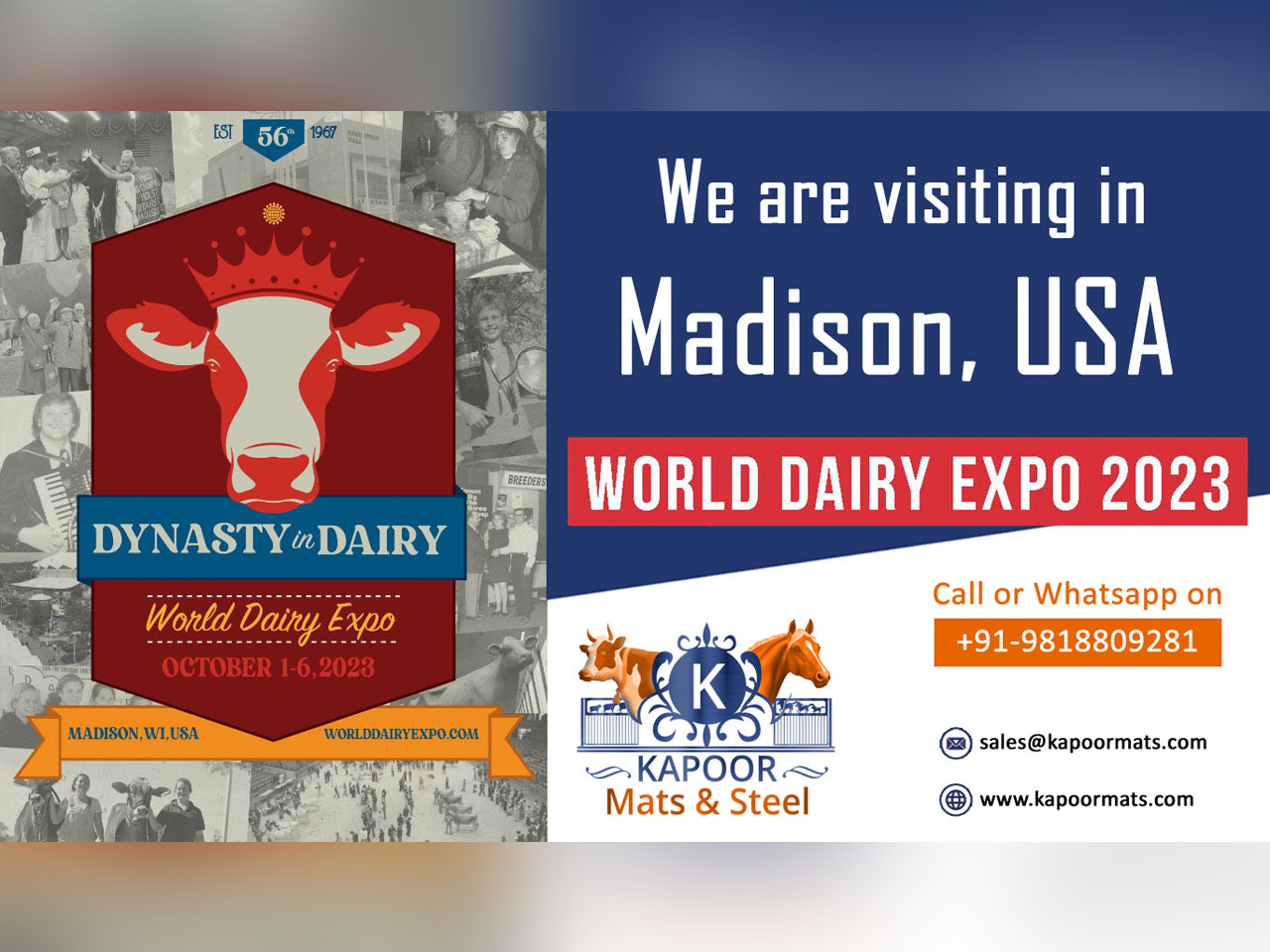 Kapoor Mats at World Dairy Expo